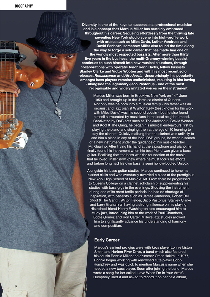 Sample page from Marcus Miller Highlights from Renaissance