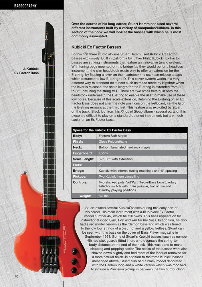 Sample page from Stu Hamm The Book of Lies Bass Transcriptions