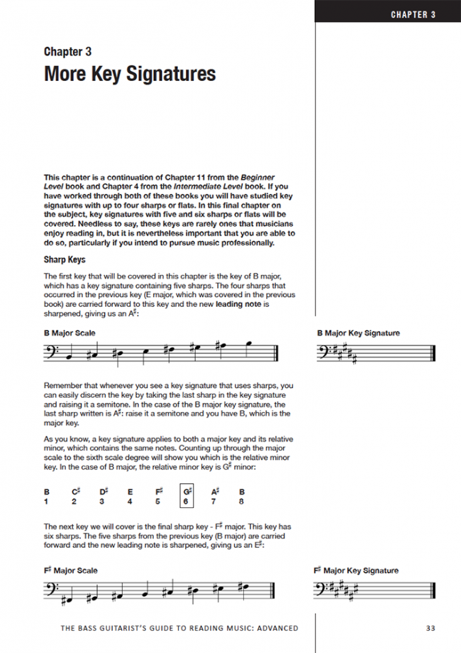 Sample page from The Bass Player's Guide to Reading Music - Advanced