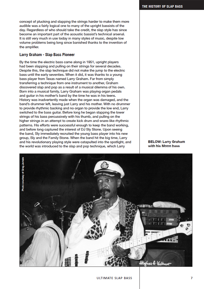 Sample page from Ultimate Slap Bass