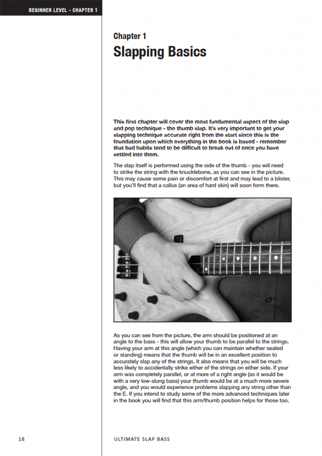 Sample page from Ultimate Slap Bass