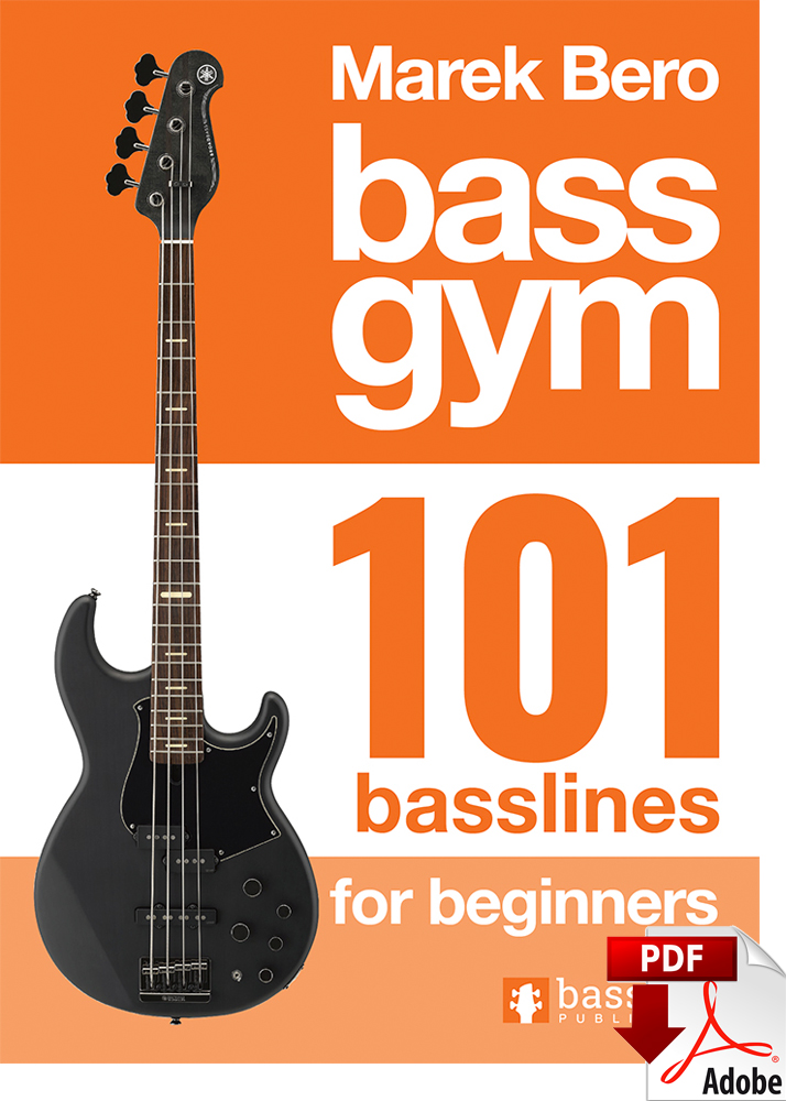 Front Cover of Bass Gym - 101 Basslines for Beginners