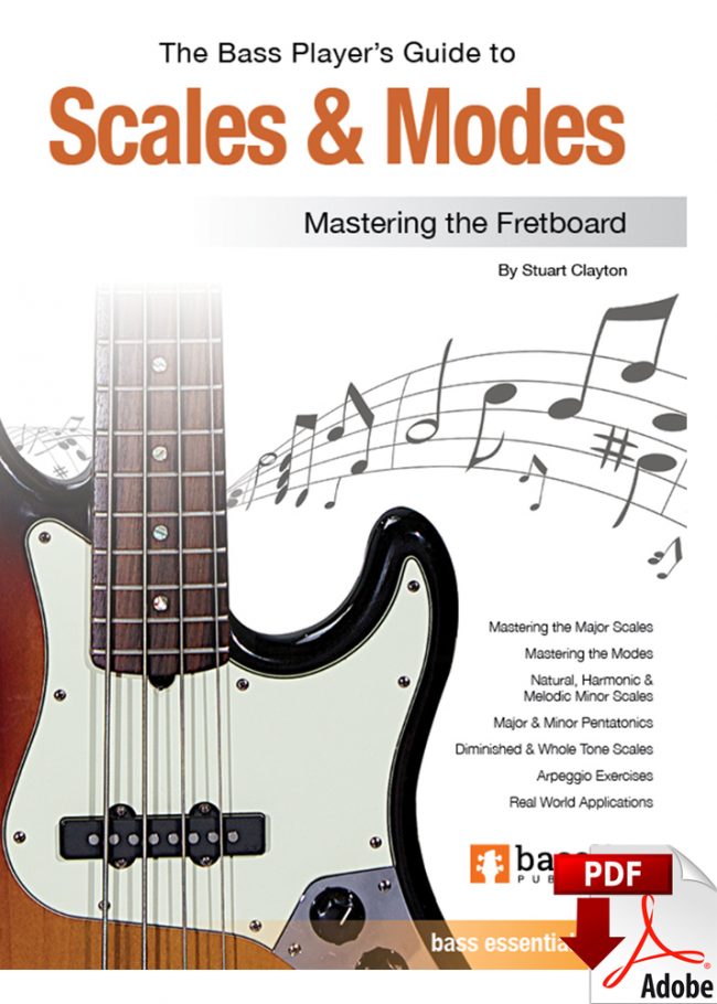 Front cover of The Bass Player’s Guide to Scales & Modes