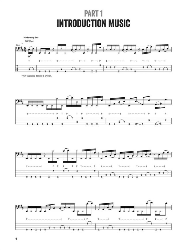 Sample page from Louis Johnson – Bass Master Class