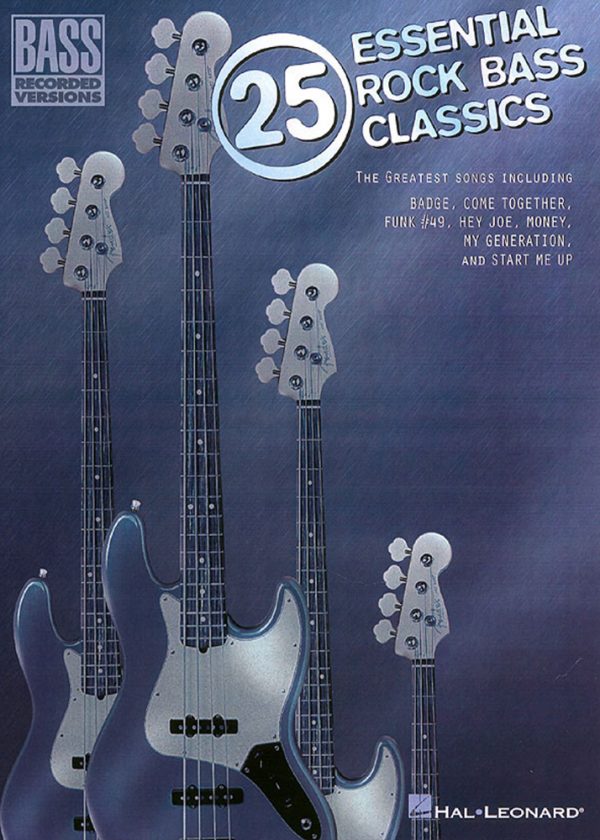 Front cover of 25 Essential Rock Bass Classics