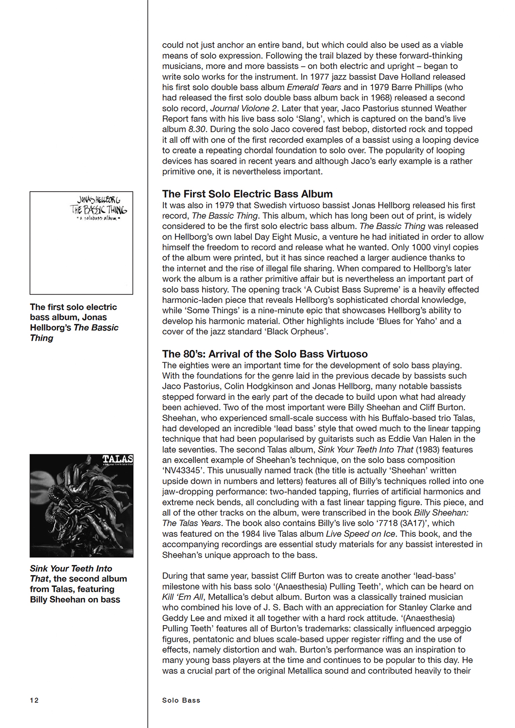 Sample page from Solo Bass
